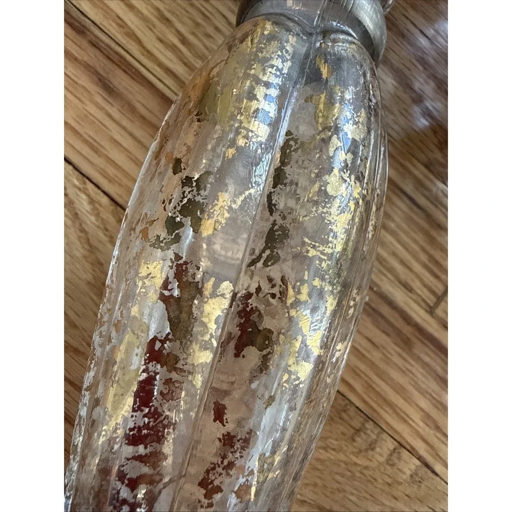 24 Carat Gold hand painted Clear Glass 9.5